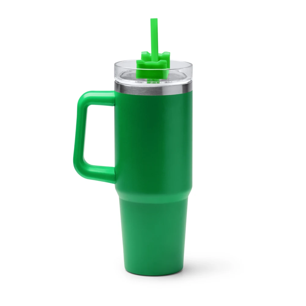 Κούπα μεταλλική μεγάλη με καλαμάκι 870ml - KRANSTON - Image 6