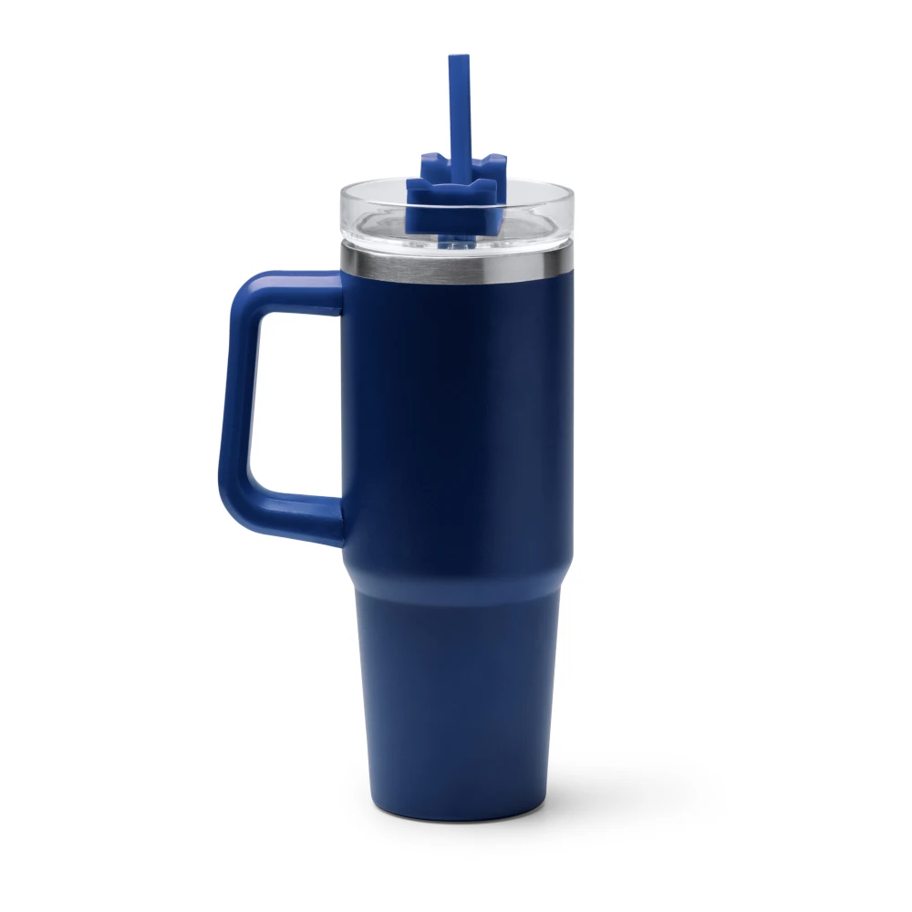 Κούπα μεταλλική μεγάλη με καλαμάκι 870ml - KRANSTON - Image 7